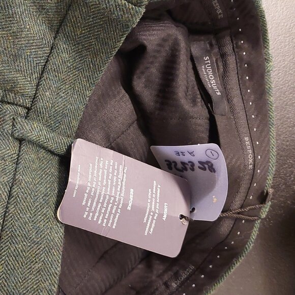 Studio Suits Haberdasher Green Tweed Suit Pants, Size: 32 Reg. - Picture 7 of 9